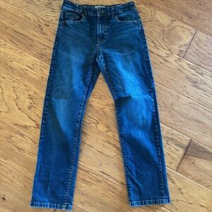 Lucky Brand Classic Straight Stretch Boys Size 12 Blue Medium Dark Wash